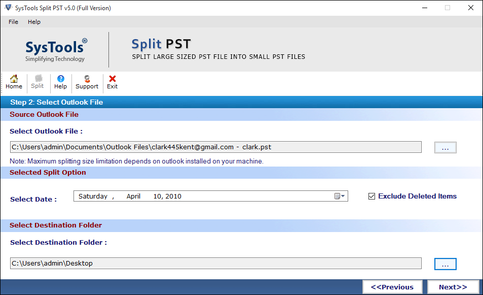 start Split Process